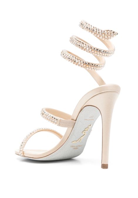 Sandali con strass cleo in beige Rene caovilla - donna RENE CAOVILLA | C12077105R001X728